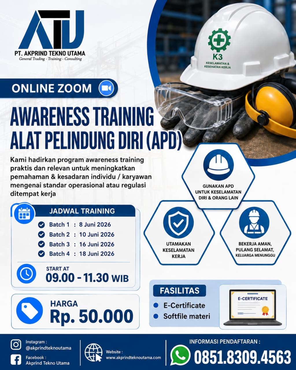 Pelatihan Awareness Alat Pelindung Diri